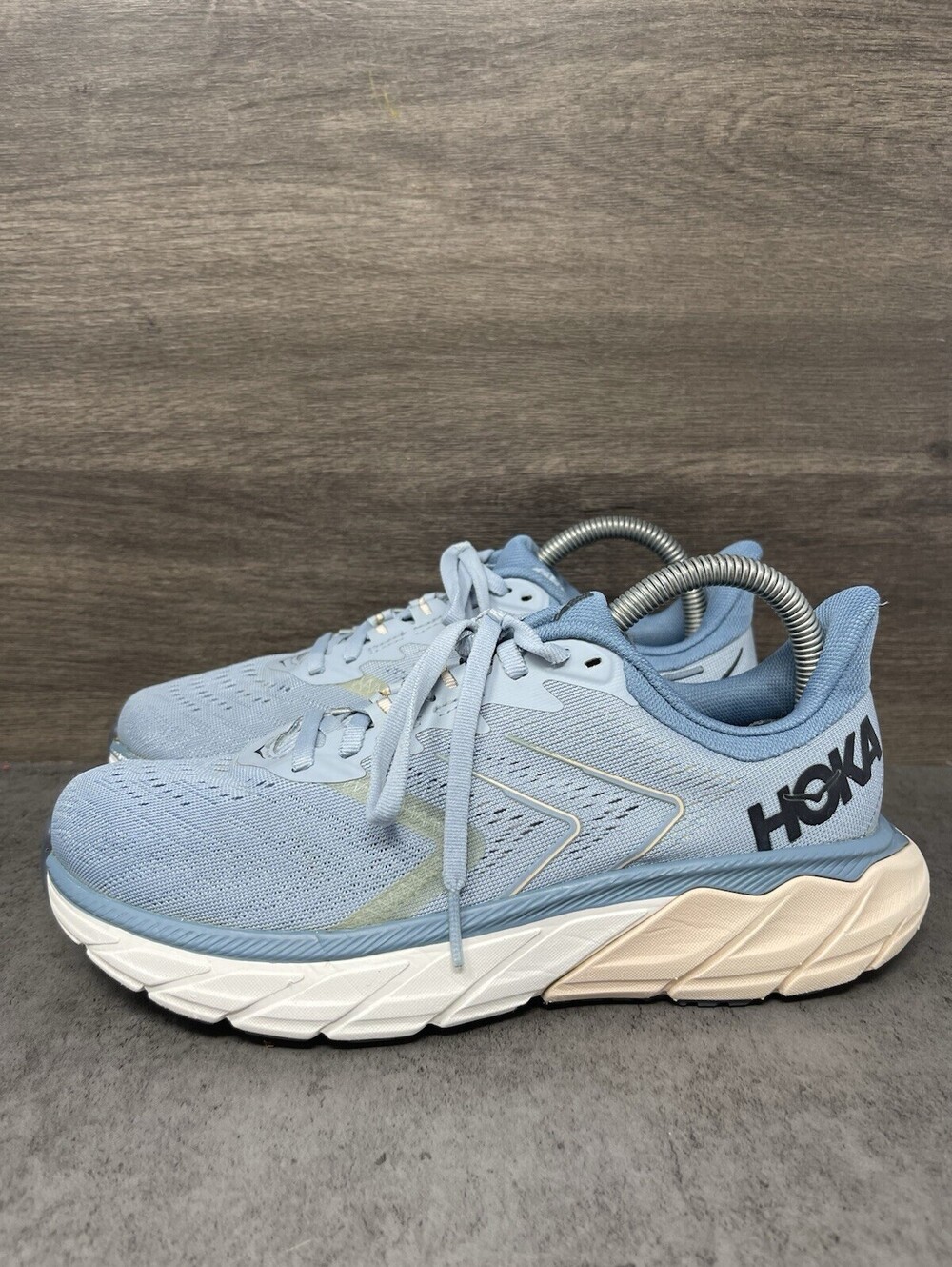 HOKA Arahi 5 Size 7.5 Womens Stability Running Shoes Blue Walking Sneakers One